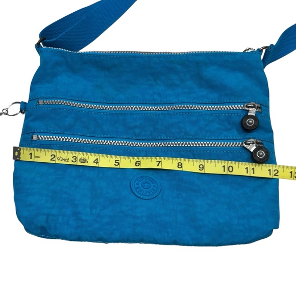 Kipling Alvar Crossbody Bag Purse Havana Blue Monkey 12”x9” Travel Streetwear - Picture 10 of 16